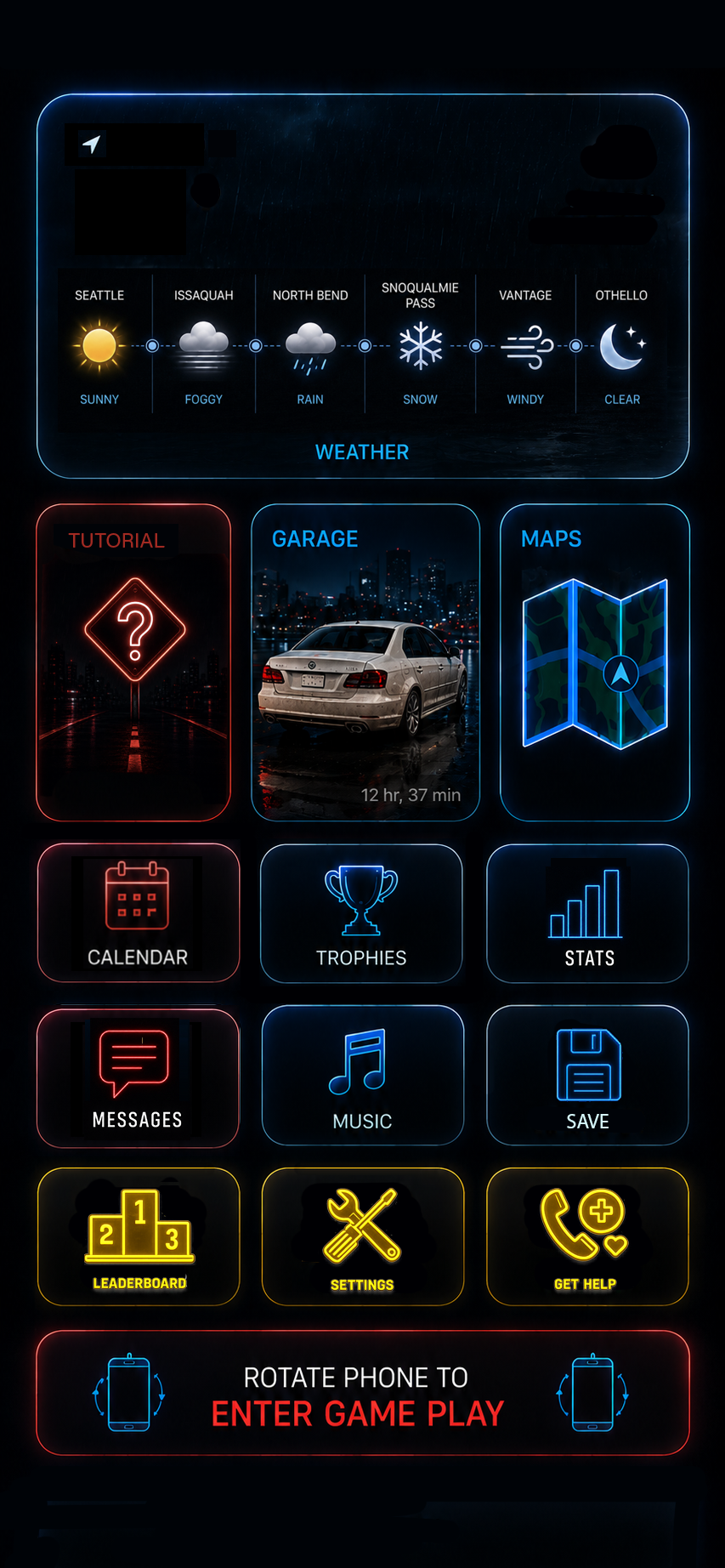 Phone menu